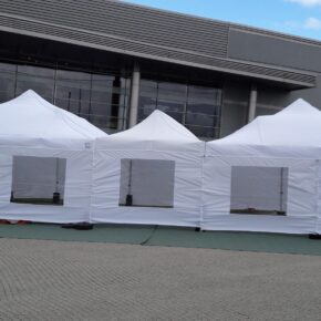 Namiot dla 30 osób – biały – 6x6m – 36m2 – opcja II | zrobprzyjecie.pl