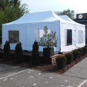 Namiot dla 30 osób – biały – 6x6m – 36m2 – opcja I | zrobprzyjecie.pl