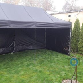 Namiot dla 15 osób – czarny – 3x6m – 18m2 | zrobprzyjecie.pl
