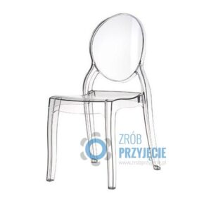 Krzesło przezroczyste Ghost/Elizabeth | zrobprzyjecie.pl